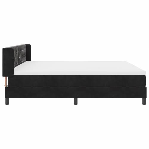 Box Spring Krevet s Madracem Crna 200x200 cm Baršun Cijena