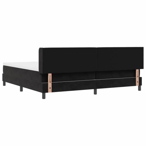 Box Spring Krevet s Madracem Crna 200x200 cm Baršun Cijena