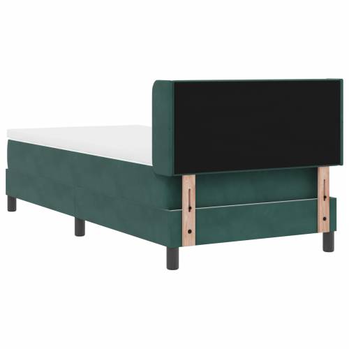 Box Spring Krevet s Madracem Tamnozelena 80x200 cm Baršun Cijena