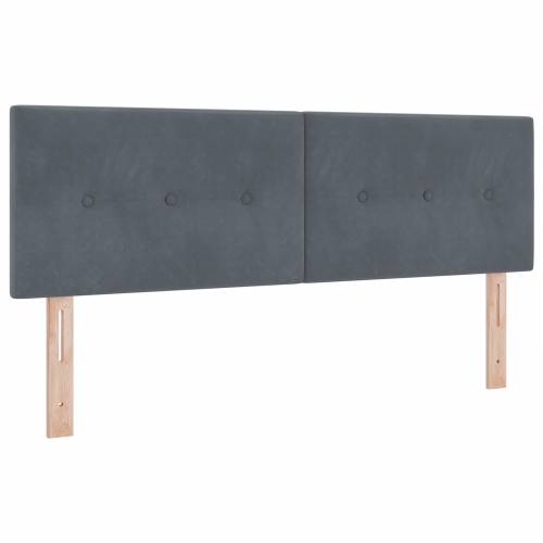 Box Spring Krevet s Madracem Tamno Siva 140x190 cm Baršun Cijena