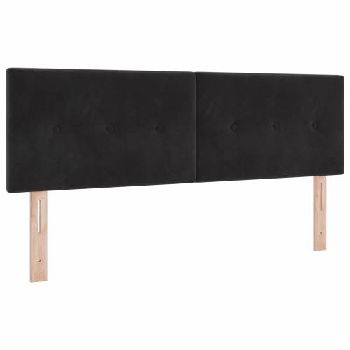 Kutija s opružnim krevetom i madracem Crna 140x200 cm Baršun Cijena