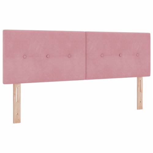 Box Spring Krevet s Madracem Ružičasta 160x200 cm Baršun Cijena