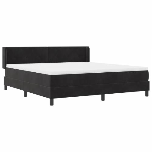 Box Spring Krevet s Madracem Crni 180x200 cm Baršun Cijena