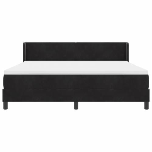 Box Spring Krevet s Madracem Crni 180x200 cm Baršun Cijena