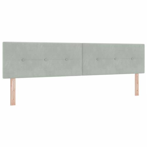 Bok Box sa Madracem Svjetlosiva 200x200 cm Baršun Cijena