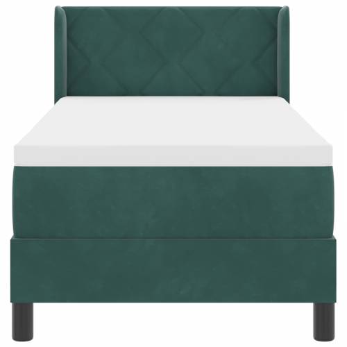 Box Spring Krevet s Madracem Tamnozelena 80x200 cm Baršun Cijena