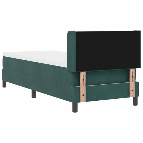 Box Spring Krevet s Madracem Tamnozelena 80x200 cm Baršun Cijena
