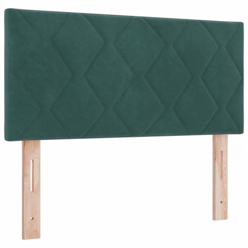 Okvir kreveta s madracem tamnozelene boje 90x190 cm baršun Cijena