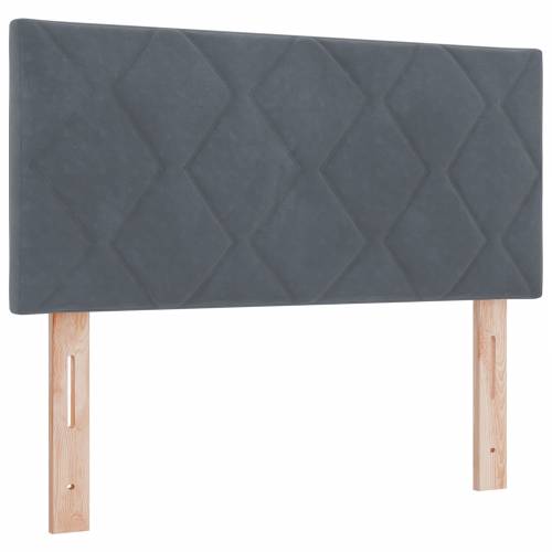 Box Spring Krevet s Madracem Tamno Siva 100x200 cm Baršun Cijena