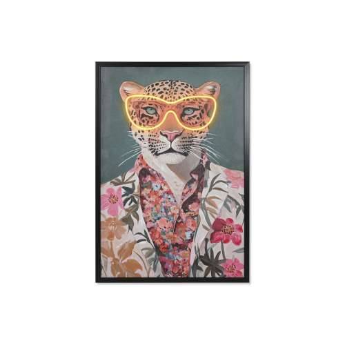 Slika Home ESPRIT Zelena Bež Roza Ziedi Leopard moderan 63 x 3 x 93 cm (2 kom.) Cijena