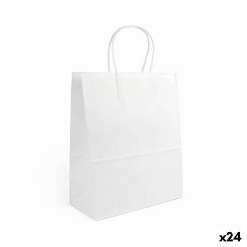 Papirnata Vrećica Algon Bijela 32 x 12 x 40 cm (24 kom.) Cijena