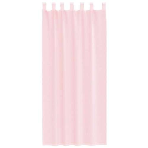 Voile zavjese s džepovima za šipke 2 kom svijetlo ružičaste - Svijetlo ružičasta 140 x 245 cm 1 s džepovima za šipke Cijena