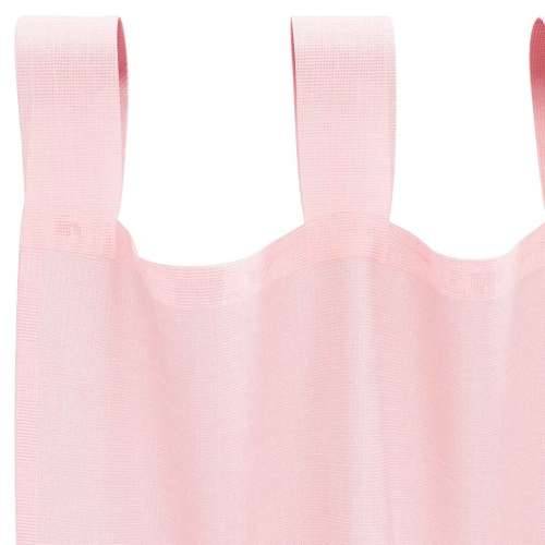 Voile zavjese s džepovima za šipke 2 kom svijetlo ružičaste - Svijetlo ružičasta 140 x 245 cm 1 s džepovima za šipke Cijena