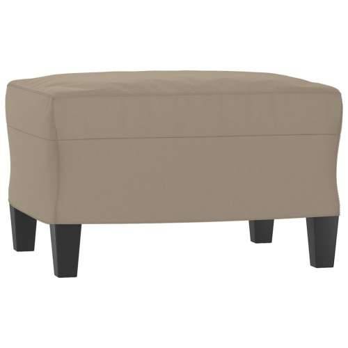3-dijelni set sofa s jastucima smeđesivi od mikrovlakana - Sivo-smeđa s jastucima i tabureom Cijena