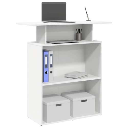 Recepcijski stol bijeli 100x40x104 cm izrađeno drvo - Bijela Cijena