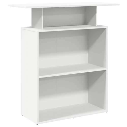Recepcijski stol bijeli 100x40x104 cm izrađeno drvo - Bijela Cijena