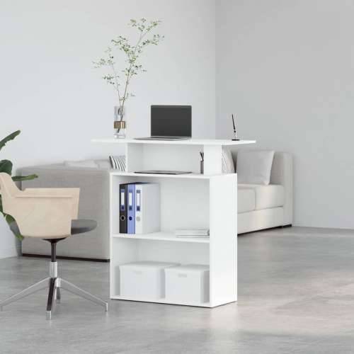 Recepcijski stol bijeli 100x40x104 cm izrađeno drvo - Bijela Cijena