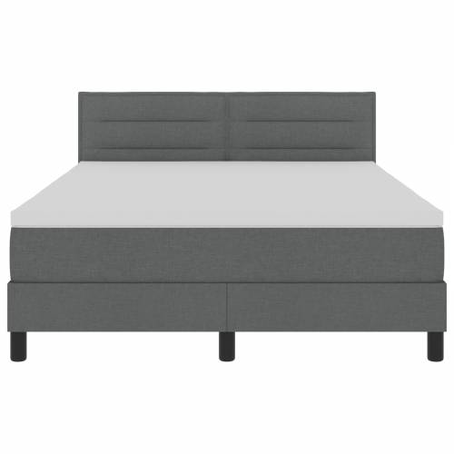 Krevet s podnicom s madracem tamnosiv 160x200 cm tkanina Cijena