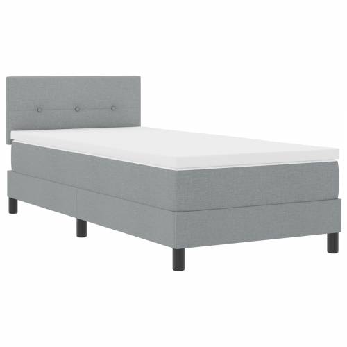okvir kreveta s madracem svijetlo siva 90x190 cm tkanina Cijena