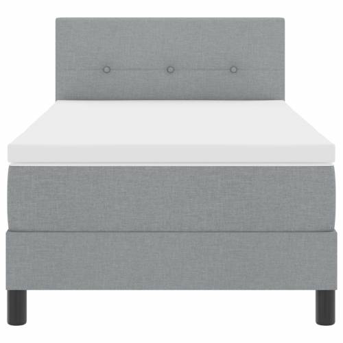 okvir kreveta s madracem svijetlo siva 90x190 cm tkanina Cijena