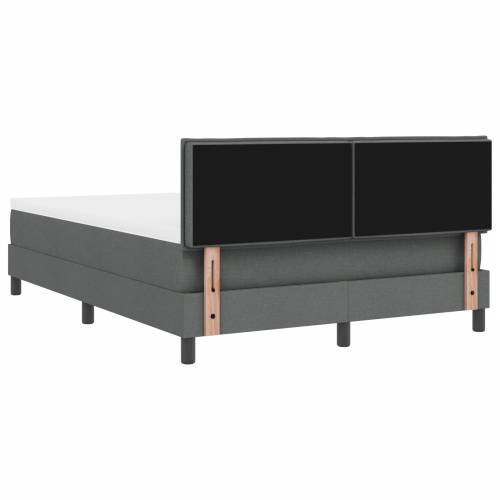Krevet s kutijom s madracem tamnosive boje 160x200 cm od tkanine Cijena