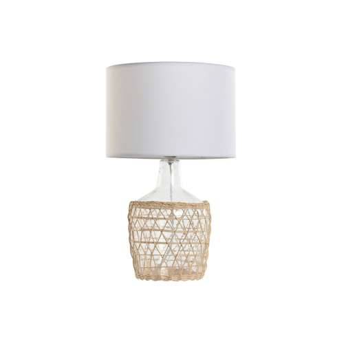 Stolna svjetiljka Home ESPRIT Bijela Smeđa Kristal Uže 220 W 60 V 28 x 28 x 45 cm (2 kom.) Cijena