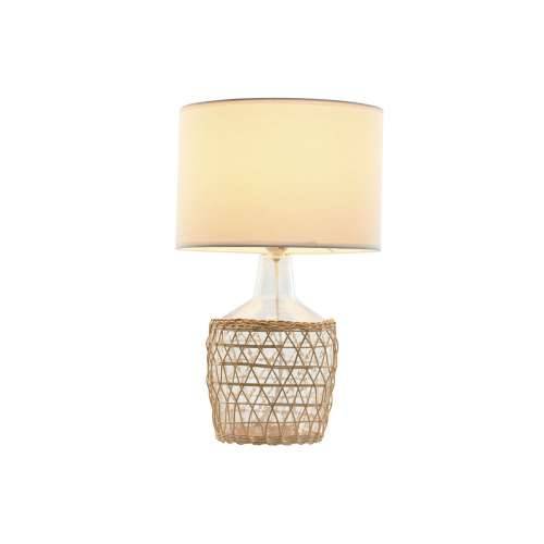 Stolna svjetiljka Home ESPRIT Bijela Smeđa Kristal Uže 220 W 60 V 28 x 28 x 45 cm (2 kom.) Cijena