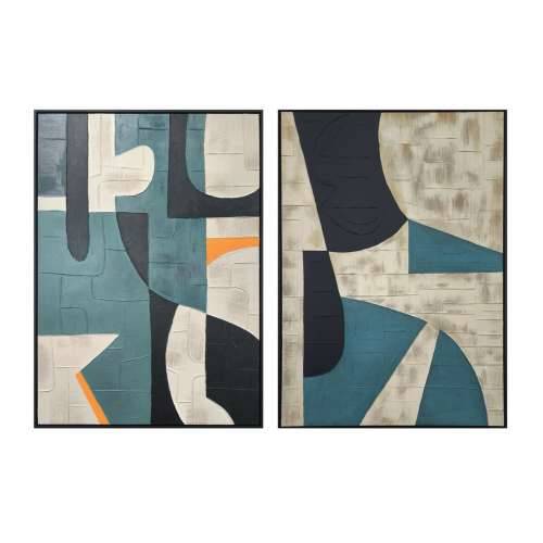 Slika Home ESPRIT Crna Zelena gradski 83 x 3,5 x 123 cm (2 kom.) Cijena
