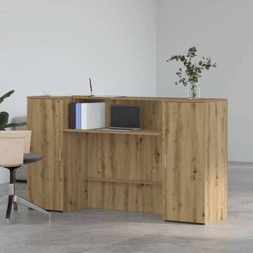 Recepcijski stol 180x50x103,5 cm od konstruiranog drva - hrast artisan 180 x 50 x 103.5 cm Cijena