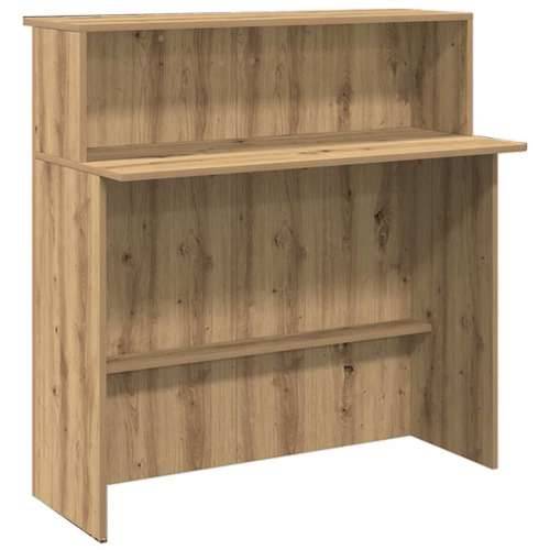 Recepcijski stol 180x50x103,5 cm od konstruiranog drva - hrast artisan 180 x 50 x 103.5 cm Cijena
