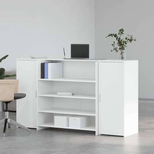 Recepcijski stol bijeli 180x50x103,5 cm izrađeno drvo - Bijela 180 x 50 x 103.5 cm Cijena
