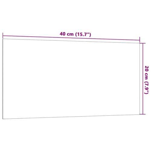 Zidna magnetna ploča crna 40 x 20 cm od kaljenog stakla - Crna 40 x 20 cm Cijena