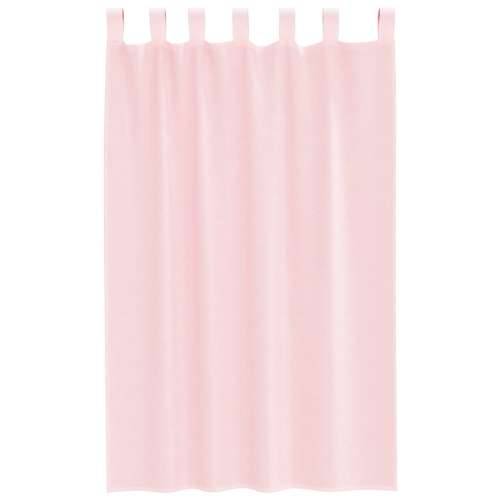 Voile zavjese s džepovima za šipke 2 kom svijetlo ružičaste - Svijetlo ružičasta 140 x 175 cm 1 s džepovima za šipke Cijena