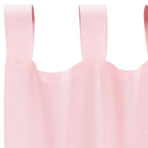 Voile zavjese s džepovima za šipke 2 kom svijetlo ružičaste - Svijetlo ružičasta 140 x 175 cm 1 s džepovima za šipke Cijena