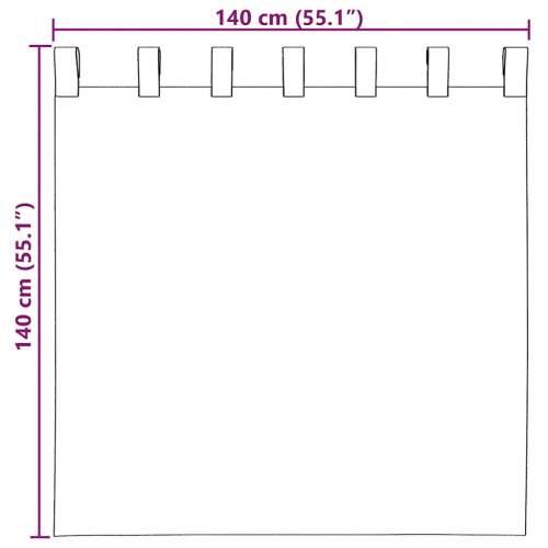 Voile zavjese s džepovima za šipke 2 kom tirkizne - Tirkizna 140 x 140 cm 1 s džepovima za šipke Cijena