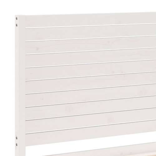 Dugi okvir kreveta bez madraca bijeli 180 x 210 cm masivno drvo - Bijela 180 x 210 cm Cijena