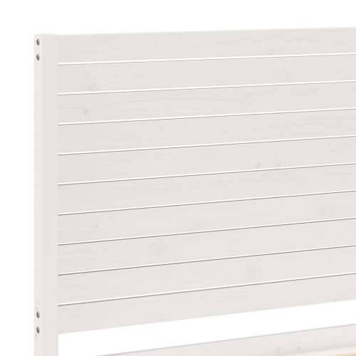 Dugi okvir kreveta bez madraca bijeli 90 x 220 cm masivno drvo - Bijela 90 x 220 cm Cijena