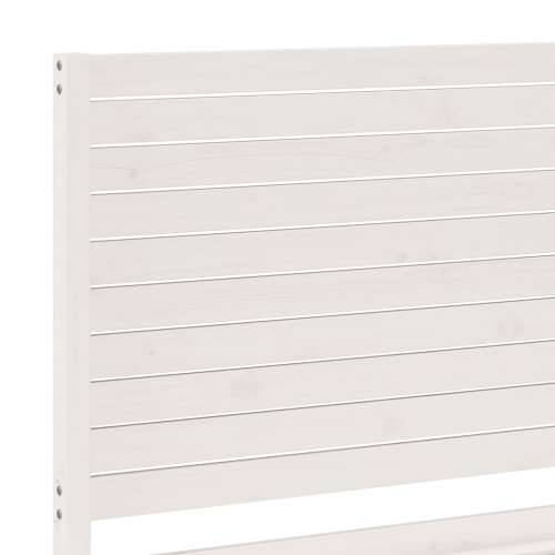 Dugi okvir kreveta bez madraca bijeli 180 x 220 cm masivno drvo - Bijela 180 x 220 cm Cijena