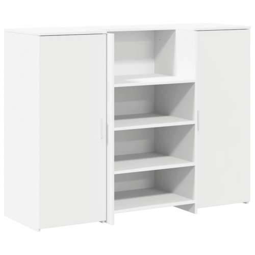 Recepcijski stol bijeli 135x50x103,5 cm izrađeno drvo - Bijela 135 x 50 x 103.5 cm Cijena