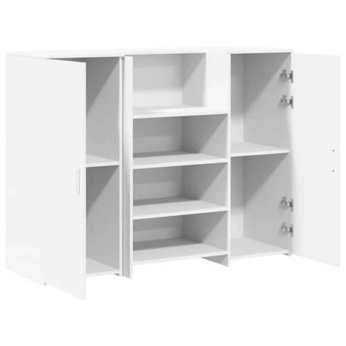 Recepcijski stol bijeli 135x50x103,5 cm izrađeno drvo - Bijela 135 x 50 x 103.5 cm Cijena