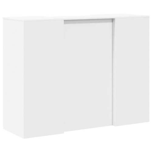 Recepcijski stol bijeli 135x50x103,5 cm izrađeno drvo - Bijela 135 x 50 x 103.5 cm Cijena