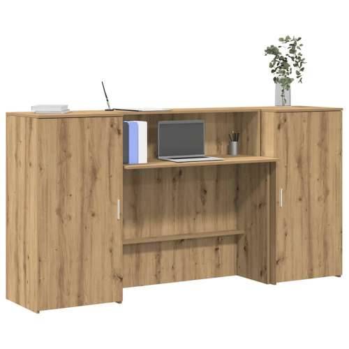 Recepcijski stol 200x50x103,5 cm od konstruiranog drva - hrast artisan 200 x 50 x 103.5 cm Cijena