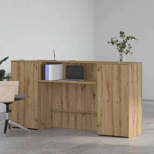 Recepcijski stol 200x50x103,5 cm od konstruiranog drva - hrast artisan 200 x 50 x 103.5 cm Cijena