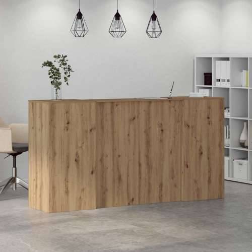 Recepcijski stol 200x50x103,5 cm od konstruiranog drva - hrast artisan 200 x 50 x 103.5 cm Cijena