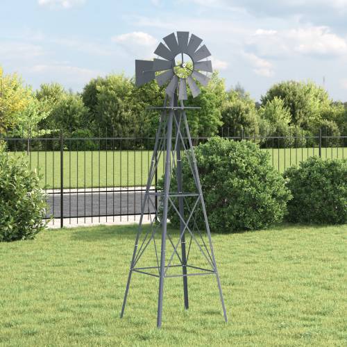 Vjetroturbina Siva 84x68x245 cm Željezo Cijena