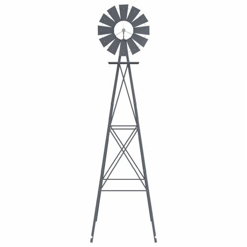 Vjetroturbina Siva 84x68x245 cm Željezo Cijena