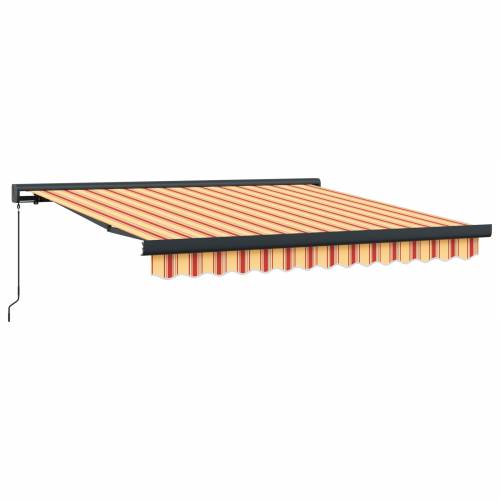 Ručno upravljana uvlačiva tenda žuta i narančasta 300x250 cm Cijena