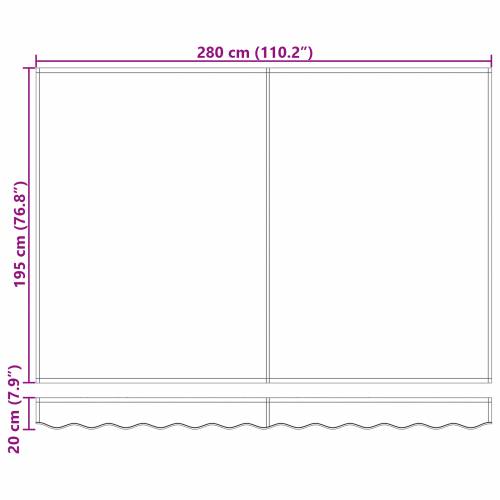 ručna uvlačiva sjenila višebojna pruga 300x250 cm Cijena