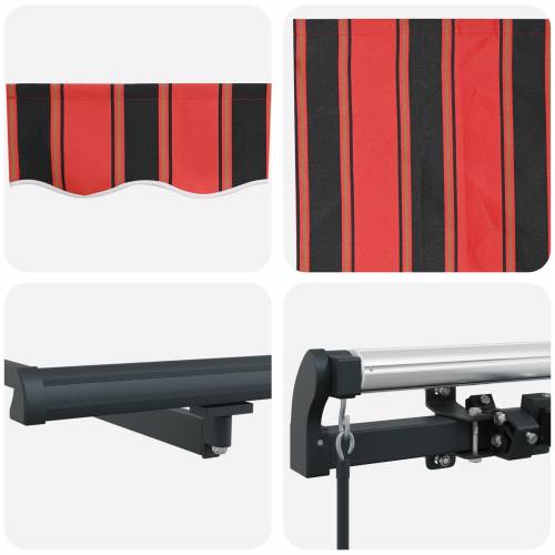 Ručno uvlačna tenda narančasta i smeđa 400x350 cm Cijena