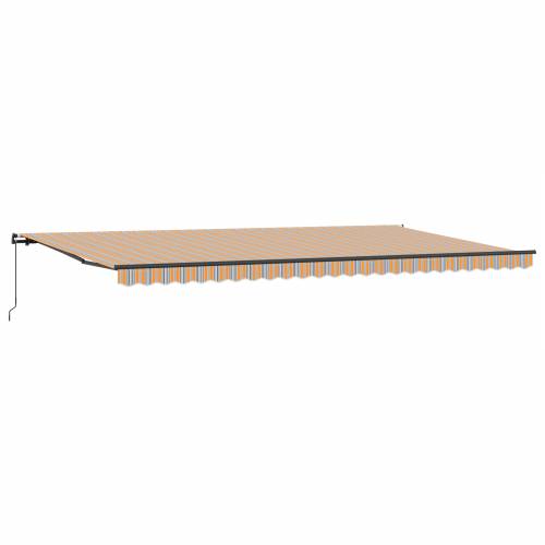 Ručna uvlačiva tenda višebojne pruge 600x300 cm Cijena
